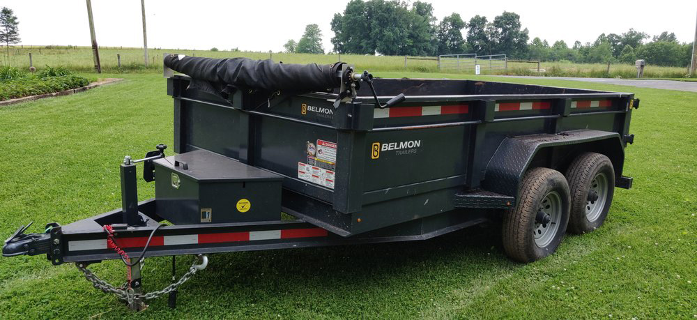 6'x12' Dump Trailer w/ ramps 10,000lb GVW 6,775lb payload